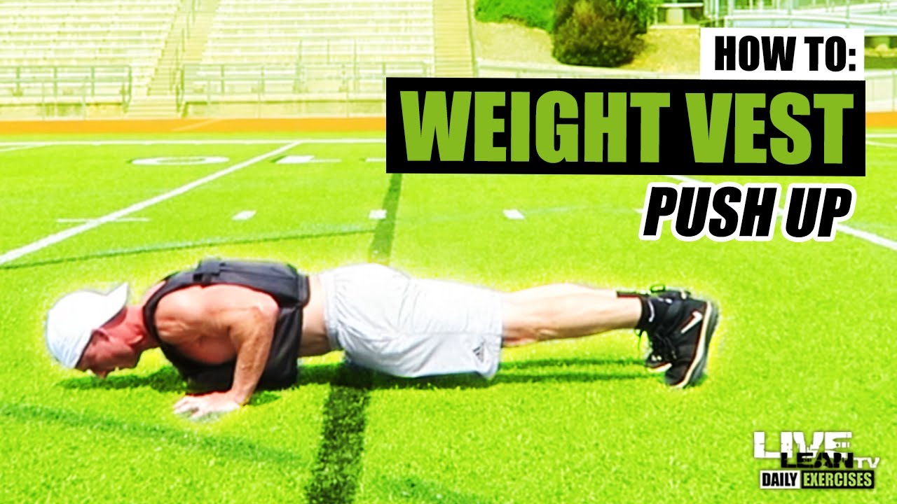 How To Do A WEIGHT VEST PUSH UP | Exercise Demonstration Video and Guide