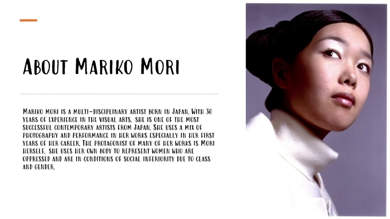 Contemporary Art Presentation: Mariko Mori