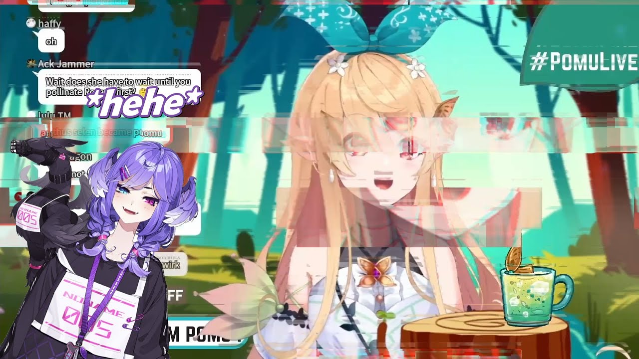 Pomu's stream got hacked by Selen [Nijisanji EN]