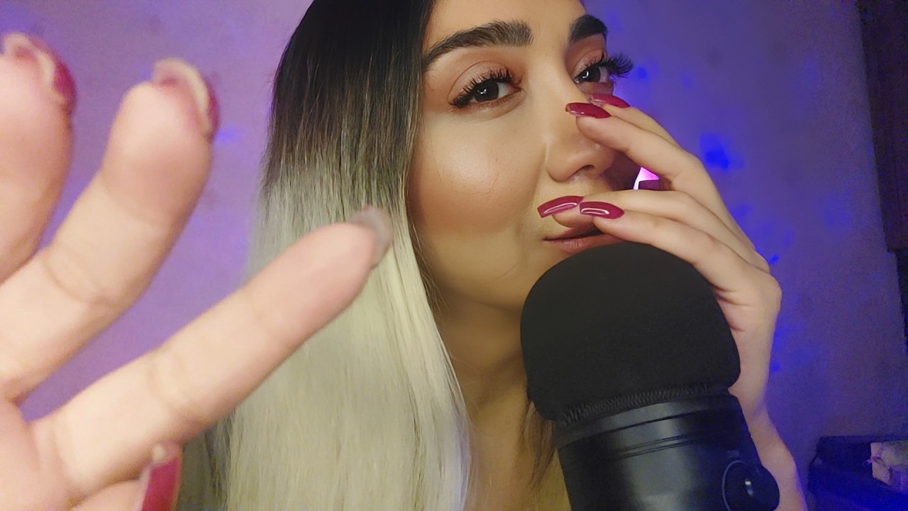 ASMR Relaxing You With Sensitive Mouth Sounds/Hand Sounds/Touching Your Face