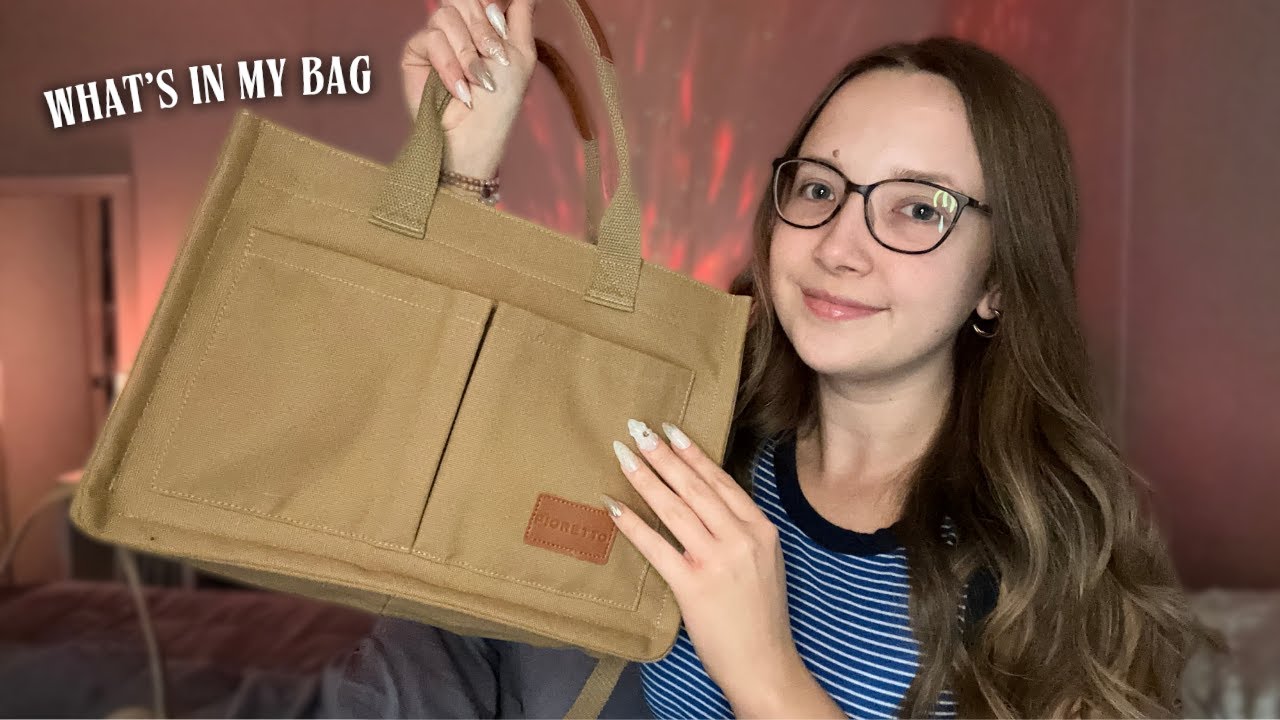 ASMR| A Deep Dive Into My Purse 💤Gentle Crinkles, Fabric Sounds, Whispers💤