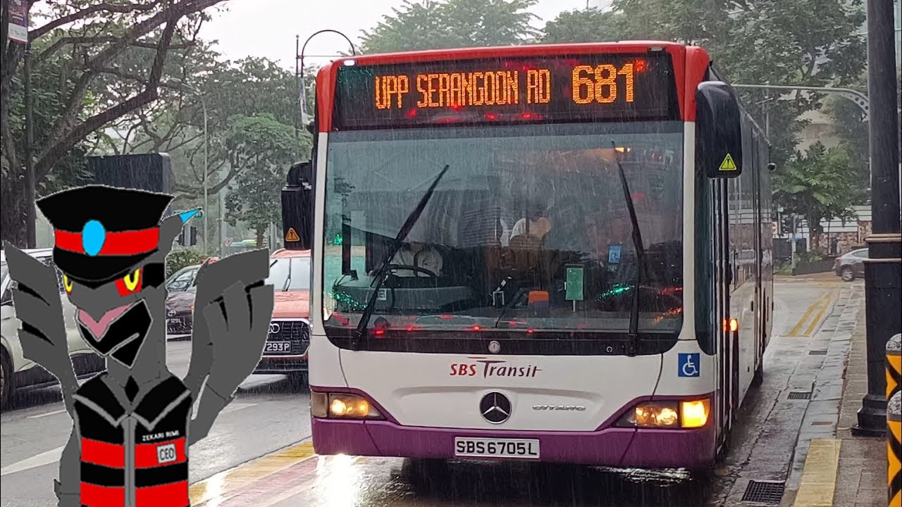 [HD 前面展望] SBS6705L 681 - 通勤特急バス ランデブーホテル → Former Upper Serangoon Road Bus Terminal メルセデスベンツO530シターロ