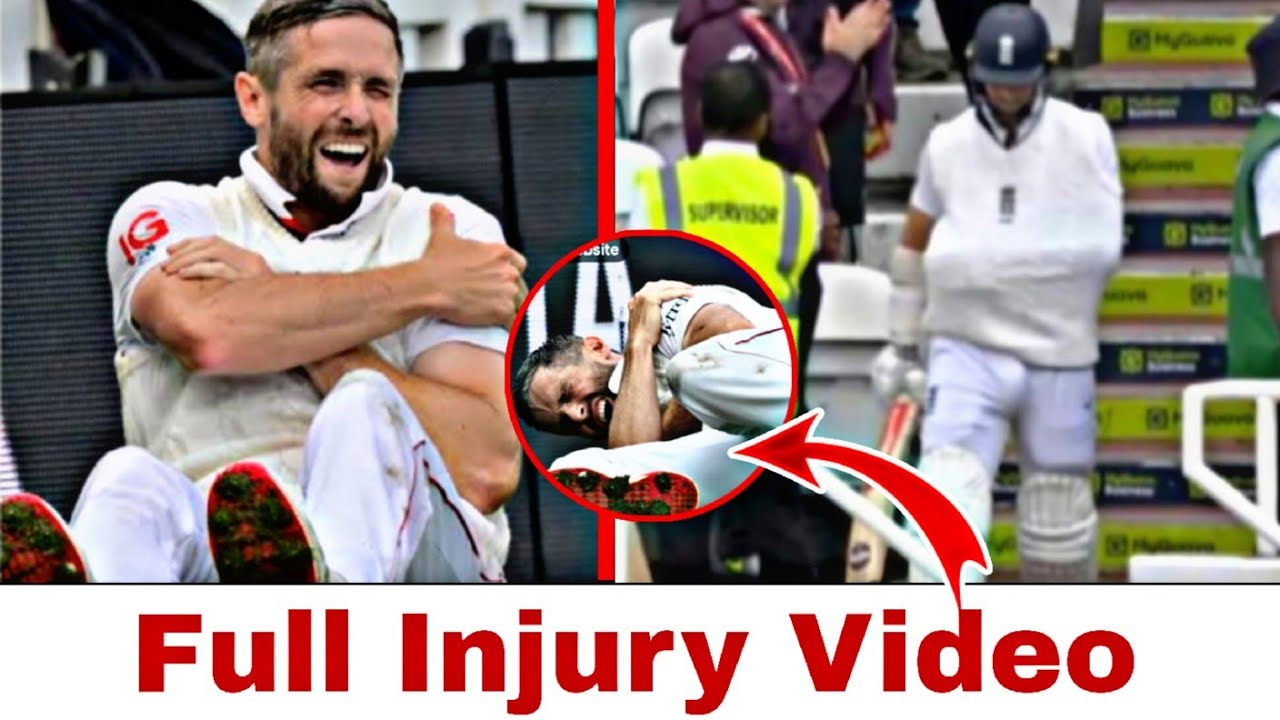 Chris Woakes Dislocated Shoulder |Chris Woakes Injury Video....