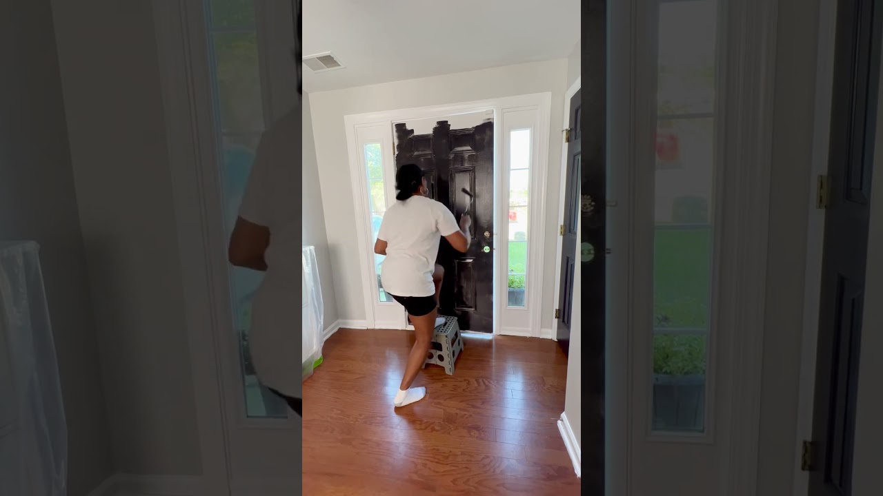 Is painting interior doors black a good idea?  #diy #homeimprovement #black