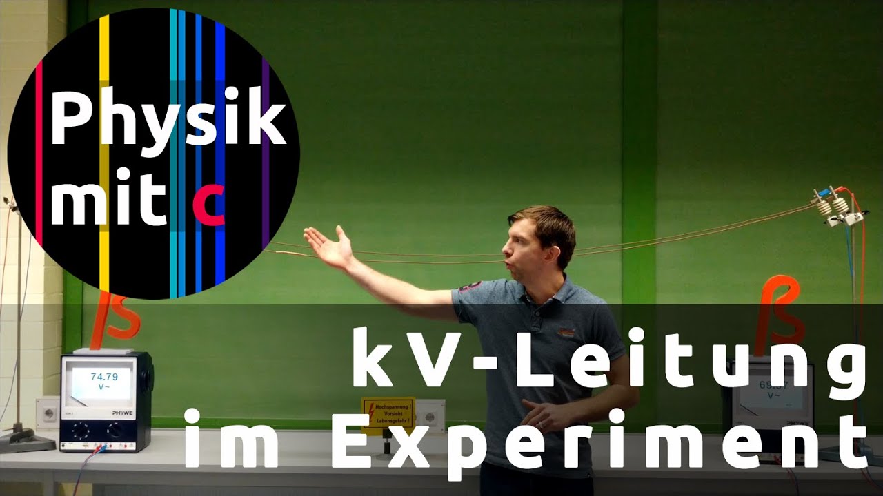 Modellexperiment zu Freileitungen
