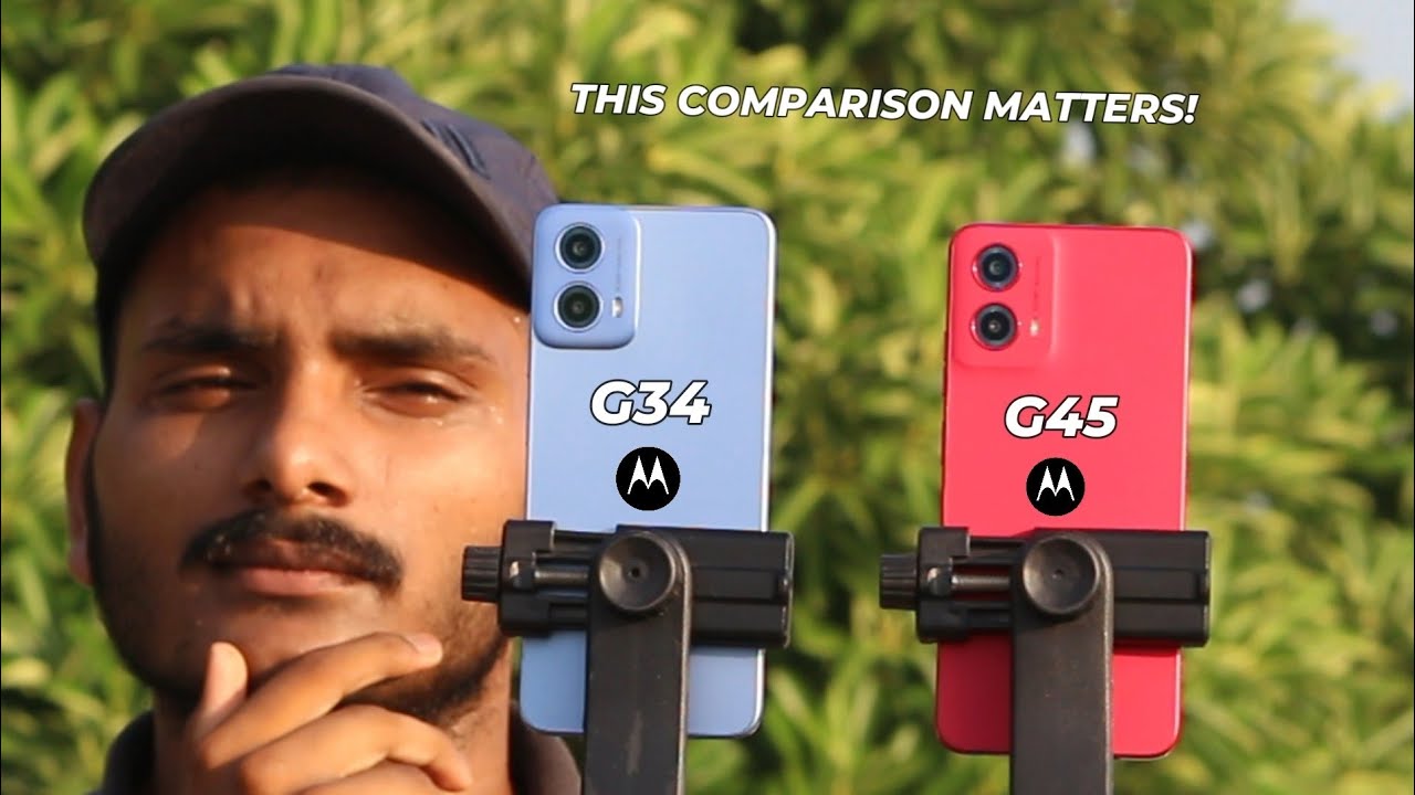 Moto G34 5g vs Moto G45 5g : Comparison & Test.
