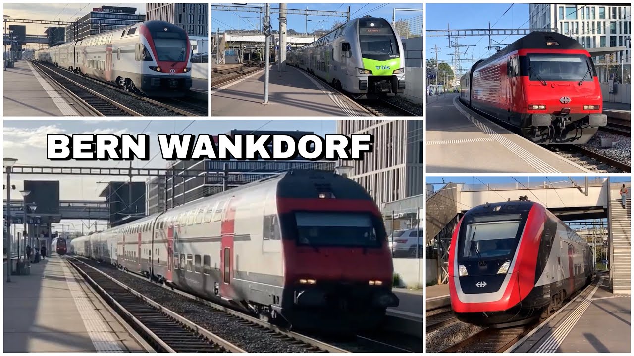 Züge beim Bahnhof Bern Wankdorf | Trains at Bern Wankdorf Station (2022)