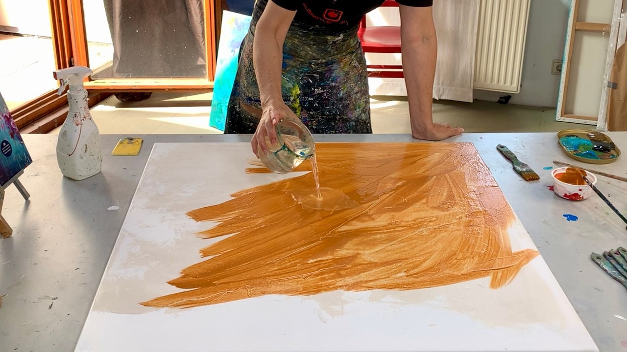 Wow! Texture + Fluid Acryl - Abstrakte Malerei - Du wirst erstaunt sein, wie einfach es ist