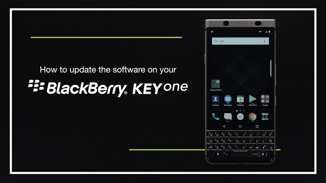 How to update the software on your BlackBerry KEYone
