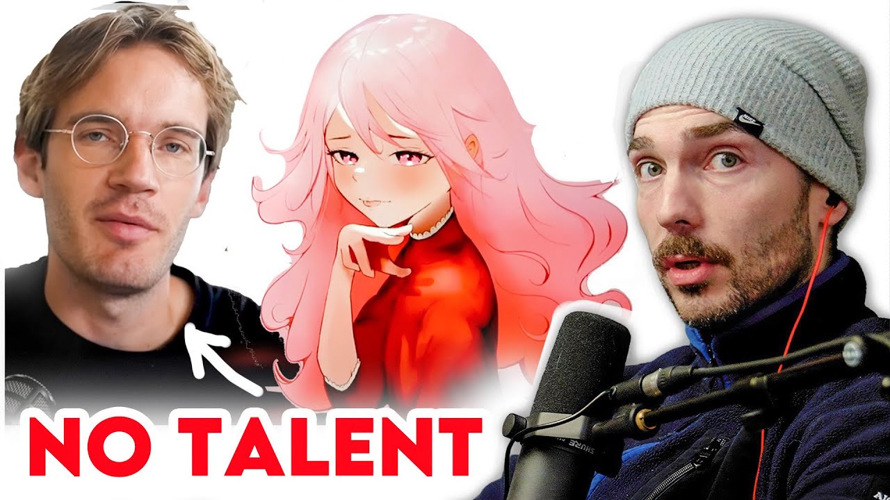 Pewdiepie создавал искусство КАЖДЫЙ ДЕНЬ в течение года (реакция профессионального художника)