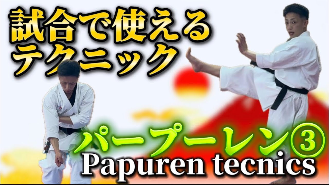 Ryusensei Karate 試合で使えるテクニック　パープーレン③ Papuren  technique③ 空手 Karate 形 Kata りゅう先生 ryusensei