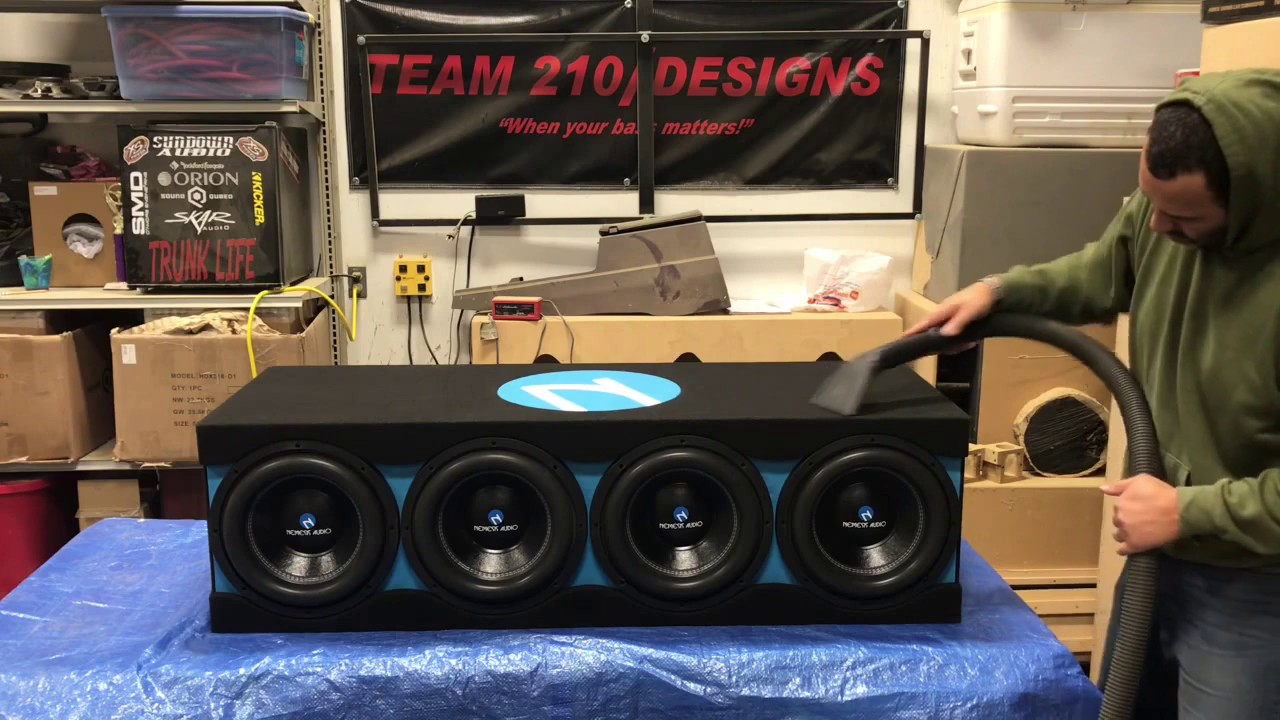 Custom 4-12”Selaed Box, for Nemesis Audio Fierce Subwoofers, w/Logo