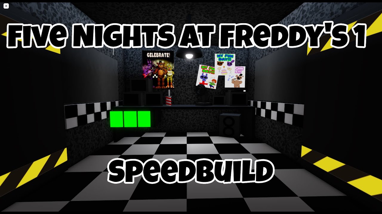 Making The Fnaf 1 Office SpeedBuild | Obby Creator |