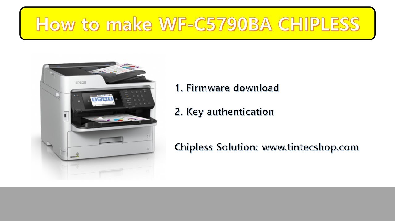 Epson WF-C5790BA Chipless solution