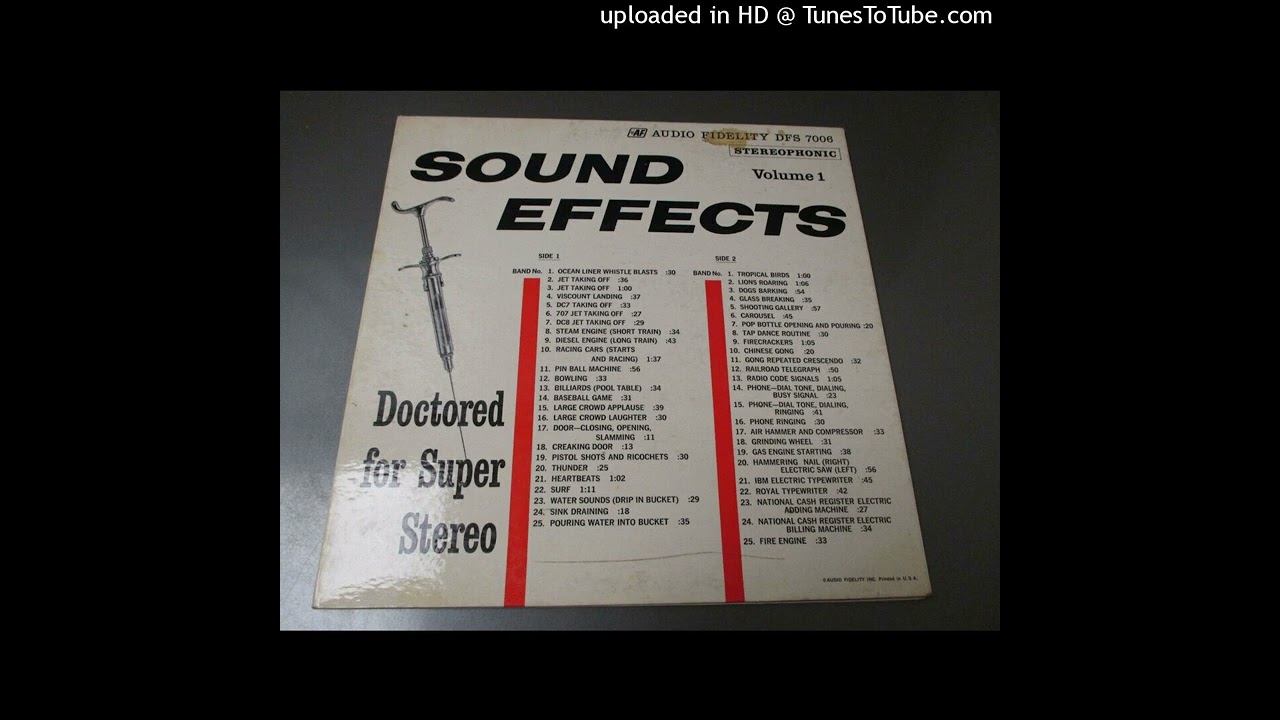 Sound Effects Volume 1 Audio Fidelity ‎– DFS 7006 (1960)