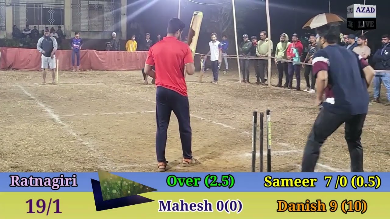 #Ratnagiri v/s Rajapur# Night Half Pitch cricket Match#