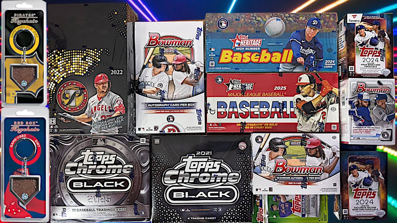 (2) Pieces of the Game Mixers feat. 2025 Bowman, Topps Chrome Black & MORE New Baseball Cards