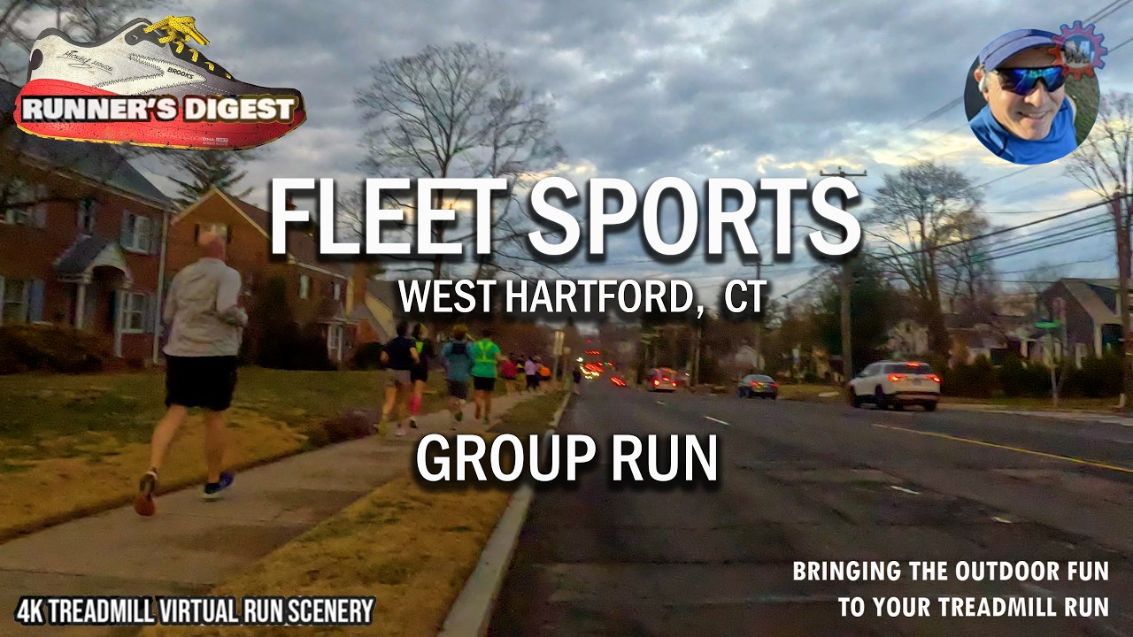 West Hartford, CT | Winter | POV Virtual Run 4k [103]