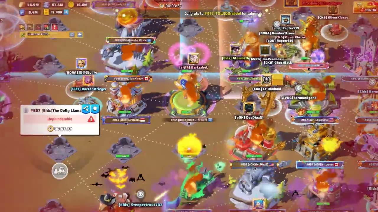 857 vs 865 Warzone Duel Finals - Last War Survival