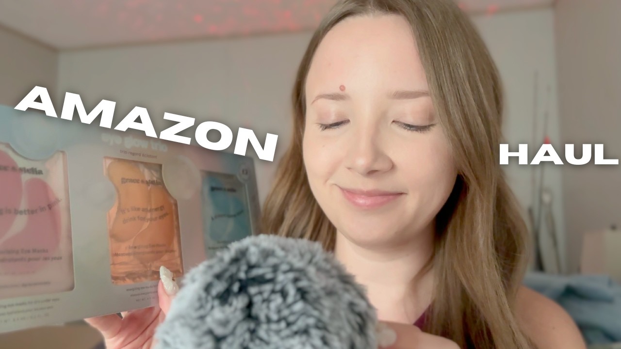 ASMR| a MASSIVE Amazon Haul that's soft & sleeeepy 💤✨