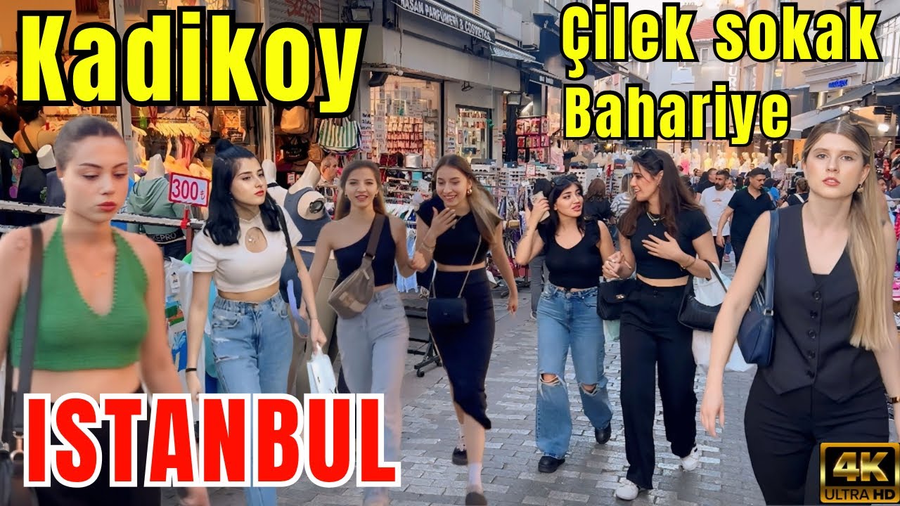 🇹🇷 Istanbul KADIKOY in holiday Çilek Street Prices Walking Tour Turkey 4K 