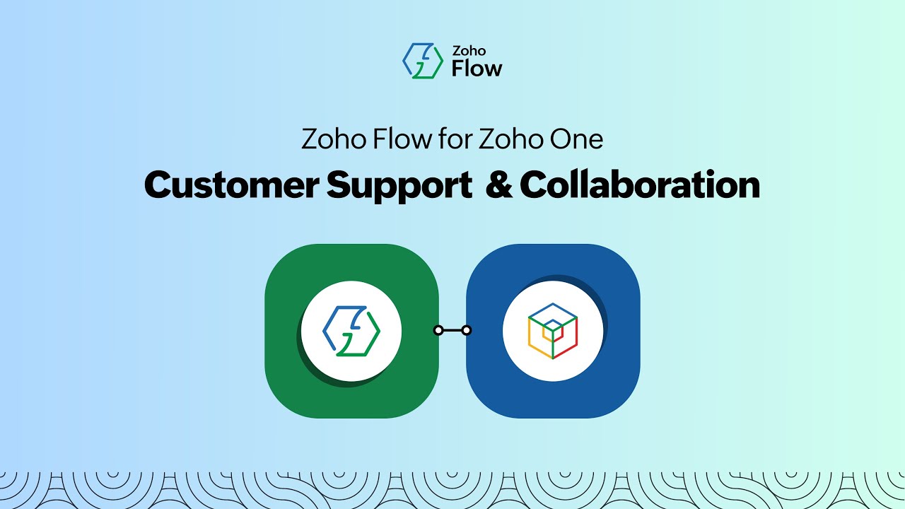 Zoho Flow для Zoho One: оптимизация рабочих процессов службы поддержки клиентов.