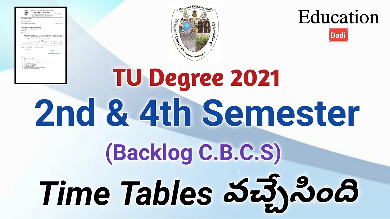 TU Degree 2nd & 4th Semester Backlog Time Tables 2021 || How to Check TU Degree 2nd & 4th Sem Exams