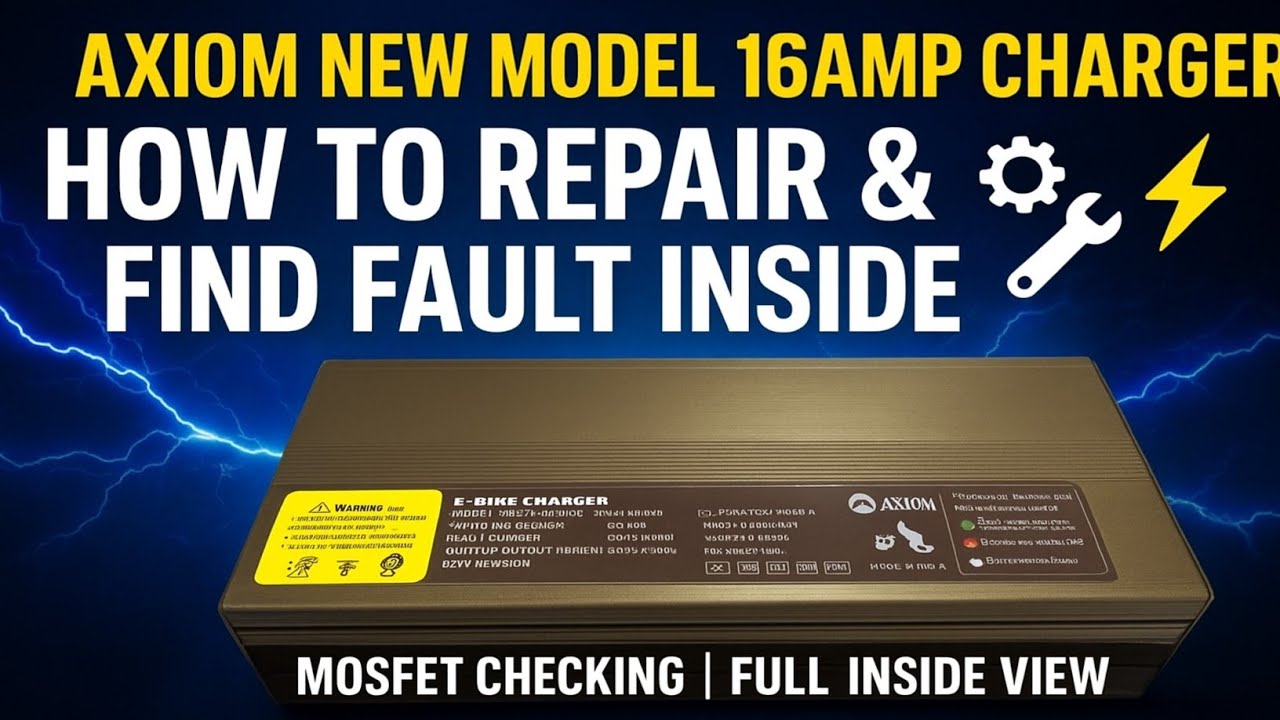 How to Repair Axiom New Model 16Amp Charger | Step-by-Step Fault Finding & Testing Guide