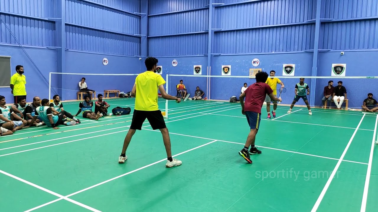 Sarath/Somesh vs Gopi/Eswar - CUBZ Badminton Challange - N9 Sports Academy Tellapur