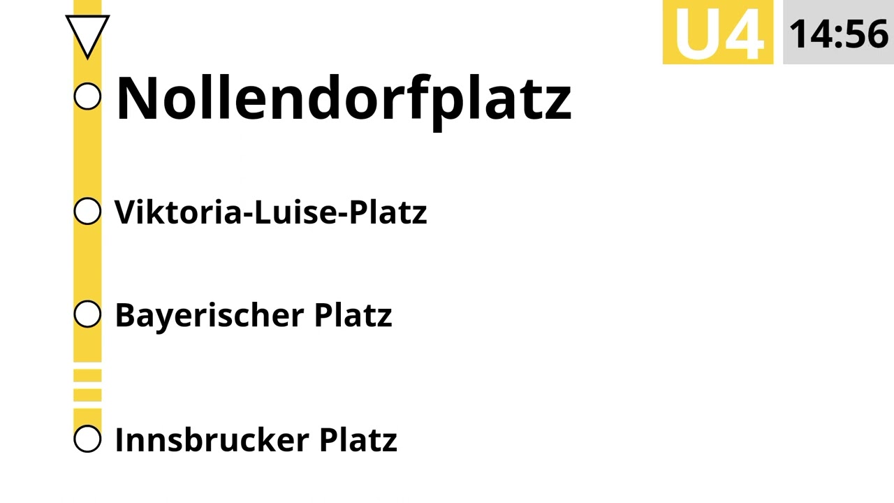 BVG Berlin - Neue Ansagen der U4