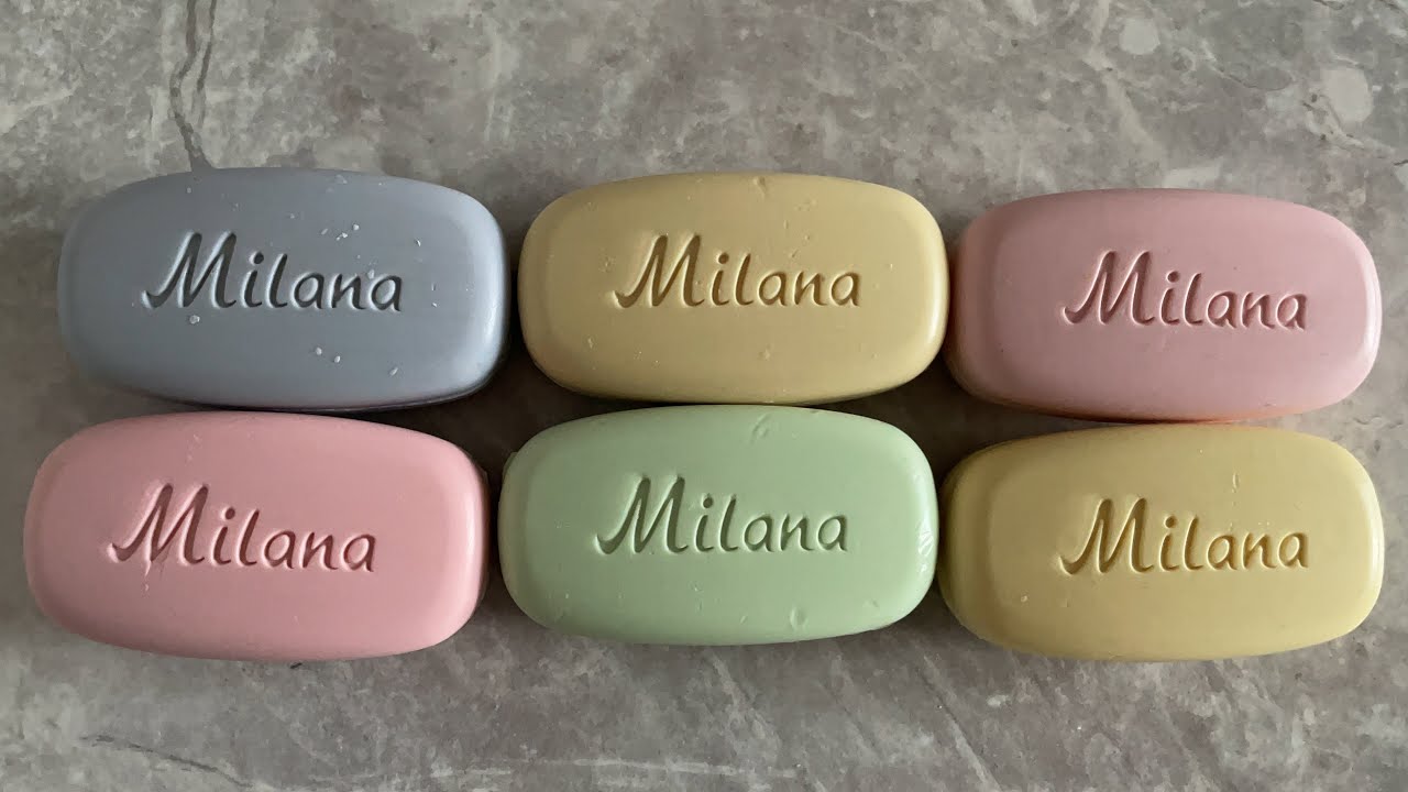 ASMR soft soap Milana, cutting with a small knife