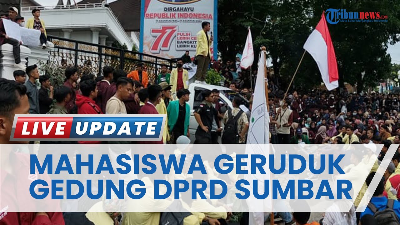 Pimpinan DPRD Sumbar Temui Mahasiswa, Demo Tolak Kenaikan Harga BBM di Padang Berakhir Damai