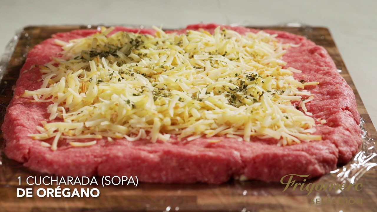 Receta de pan de carne molida con relleno de queso