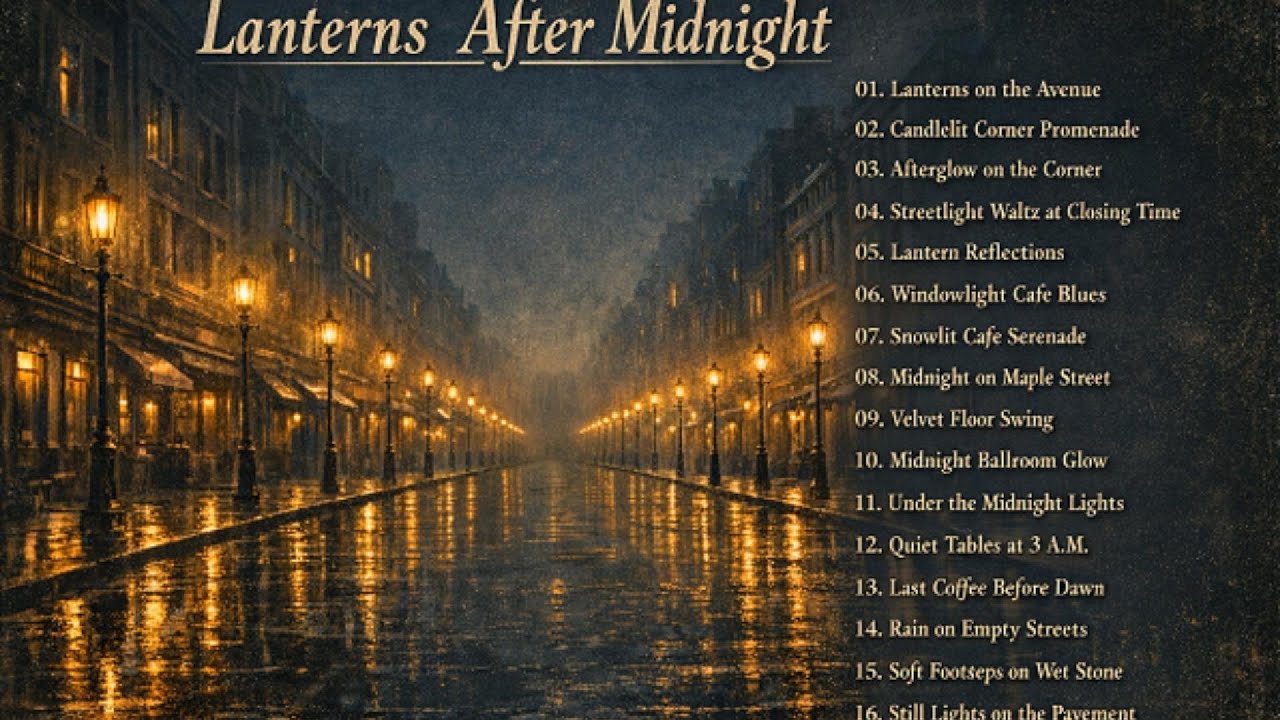 Lanterns on the Avenue — Romantic 1950s Noir Jazz Album for Late Night Streets
