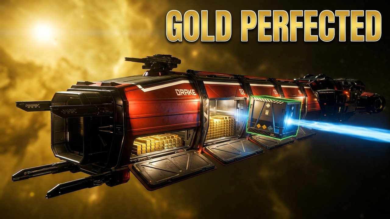 STAR CITIZEN &mdash; Caterpillar Gold Transport from Stanton to Nyx (4K, No Commentary)