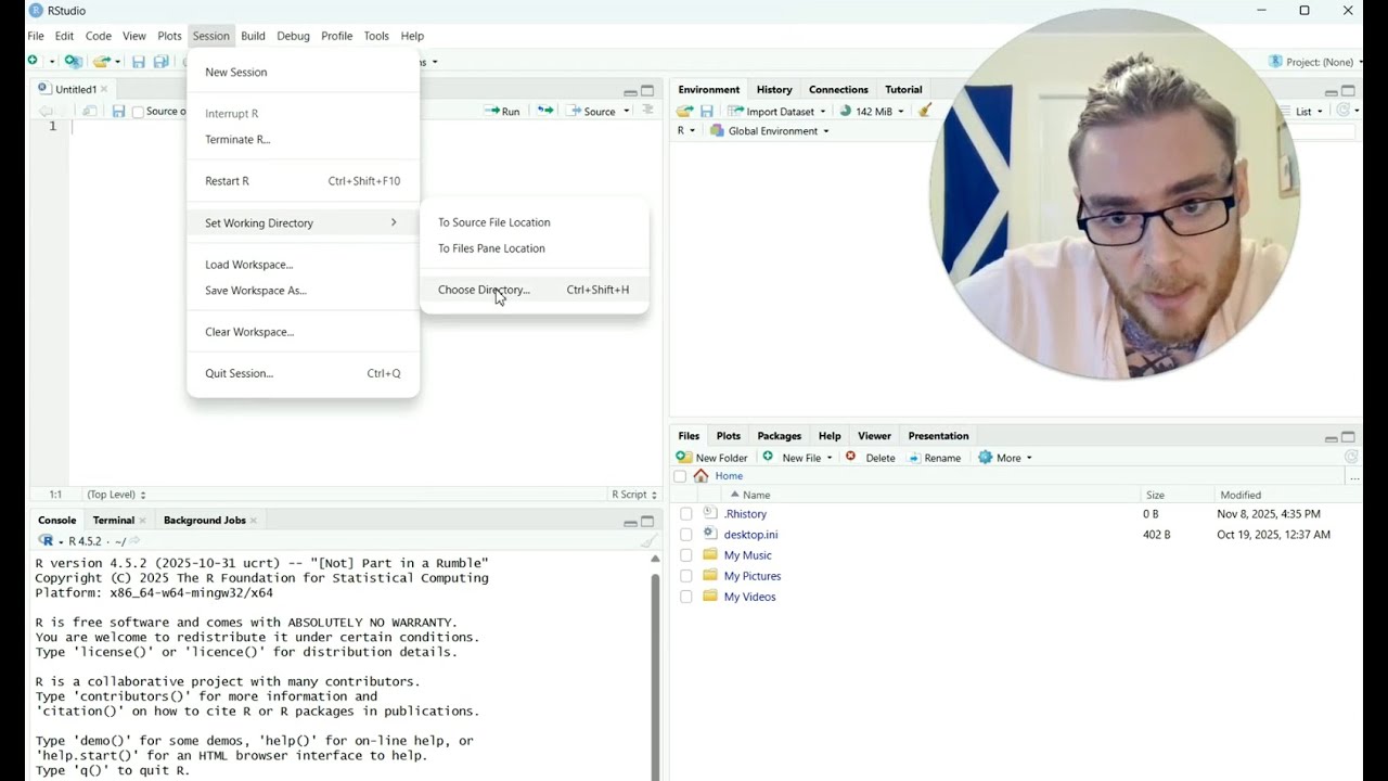 (2) Getting started in RStudio - settings, libraries, viewing data