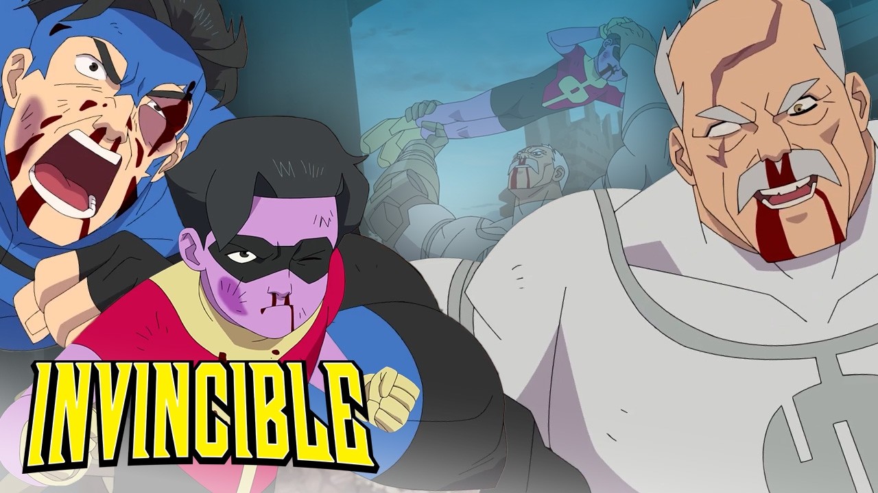 Invincible & Oliver's Gruesome Fight Against Conquest | Invincible Season 3