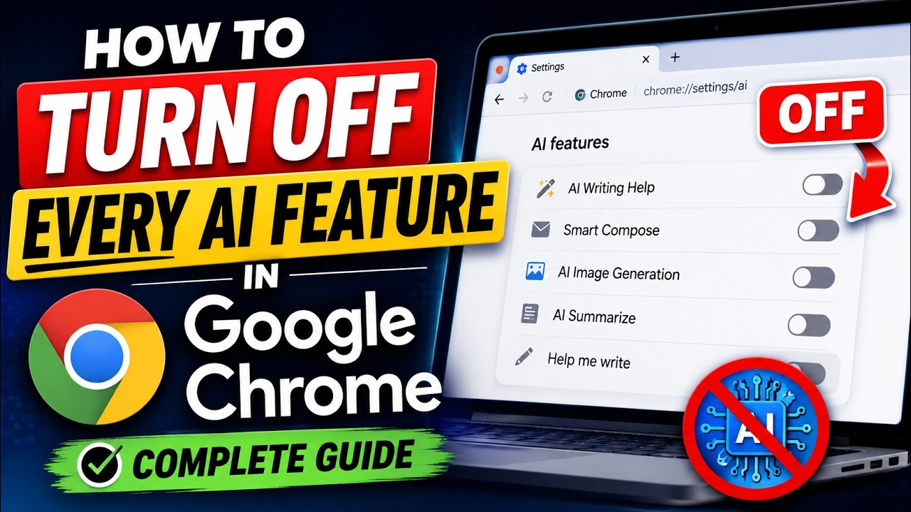 How to Turn Off Every AI Feature in Google Chrome (Complete Guide)