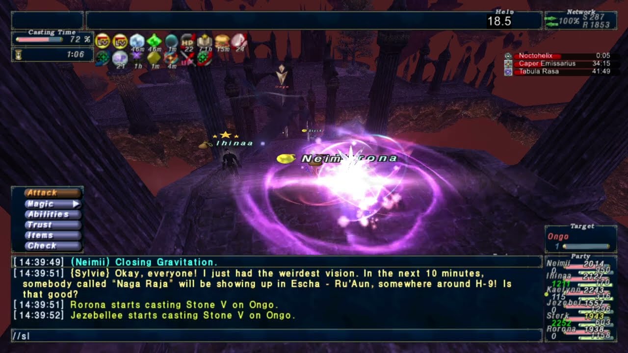 [FFXI] Ongo v20 clear with a THF instead of COR.