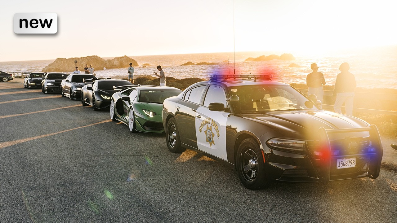 Police Escort to Monterey Car Week 2025 | NU Rally
