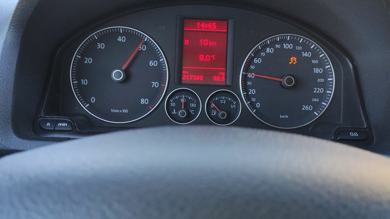 Volkswagen Golf 5  мотор 1.6 динамика 0-100кмч