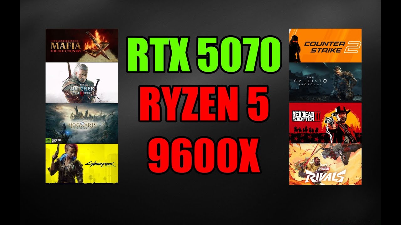 RTX 5070 + Ryzen 5 9600X : Test in 1440p - RTX 5070 Gaming test