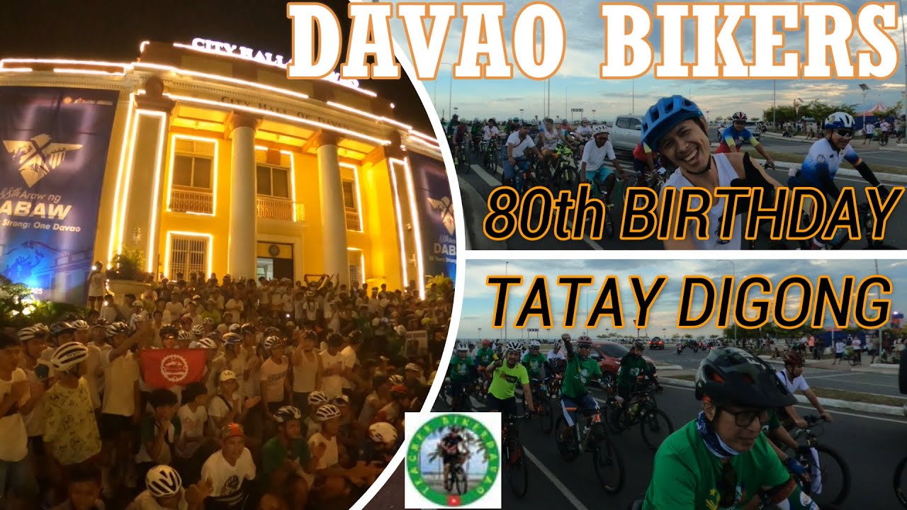 DAVAO BIKERS in SUPPORT to TATAY DIGONG's 80th BIRTHDAY CELEBRATIONS