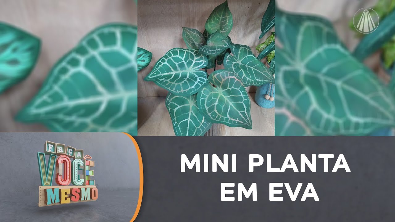 Aprenda a fazer um mini Anthurium Clarinervium em EVA de maneira rápida e prática