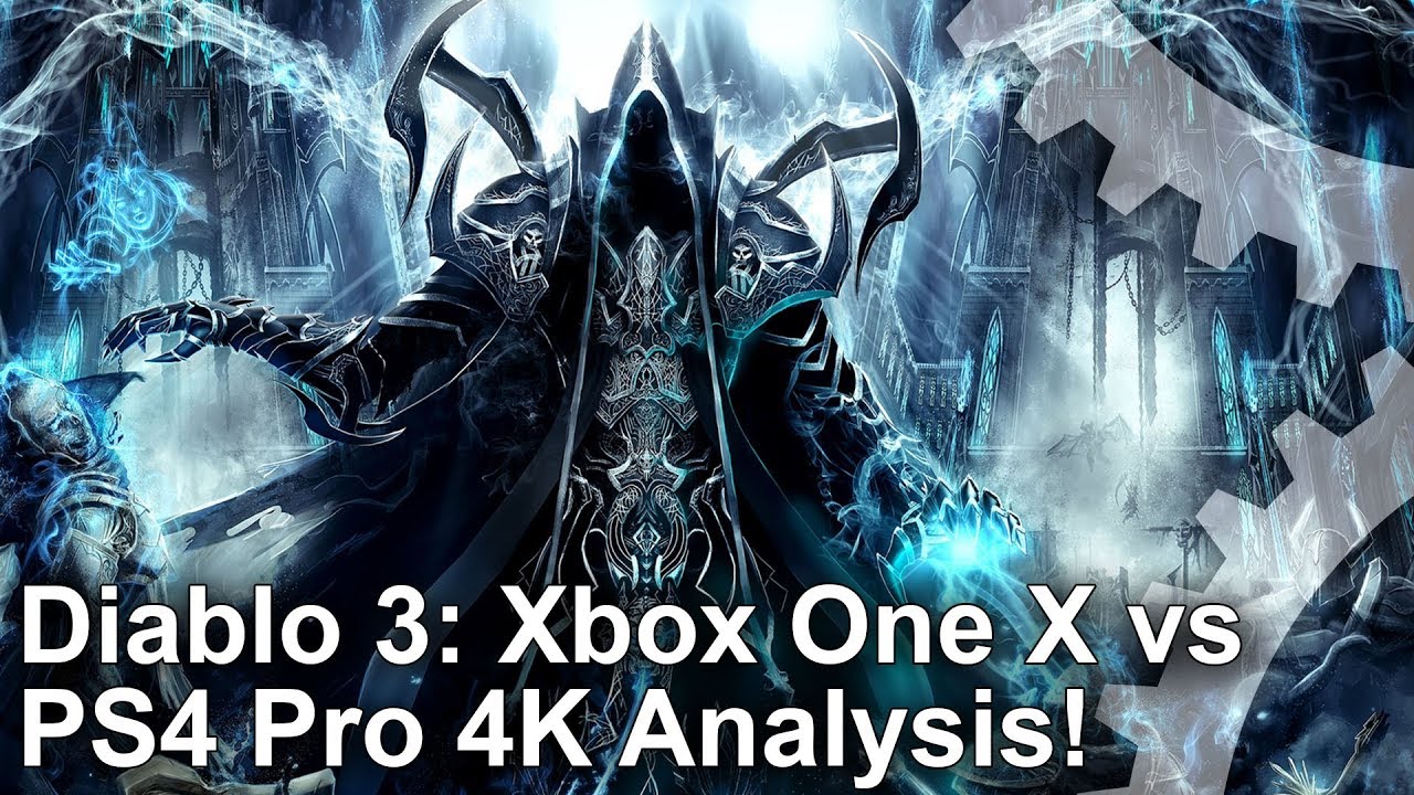 [4K] Diablo 3: Xbox One X vs PS4 Pro 4K Dynamic Res Graphics Comparison!