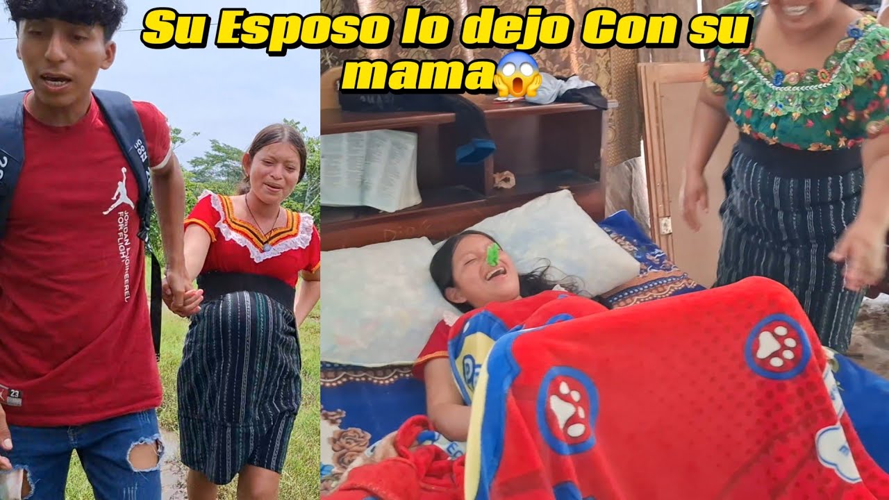 Abando Su Mujer Embarazada😱Para que su mama Se Isiera Cargo🥺