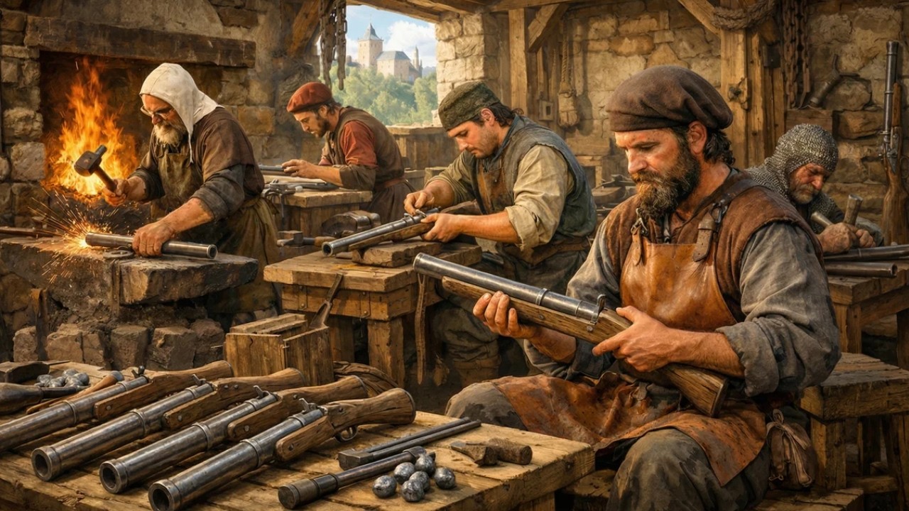 Inside Handgonne Engineering: The Crude Gun That Changed Warfare (Full Process)