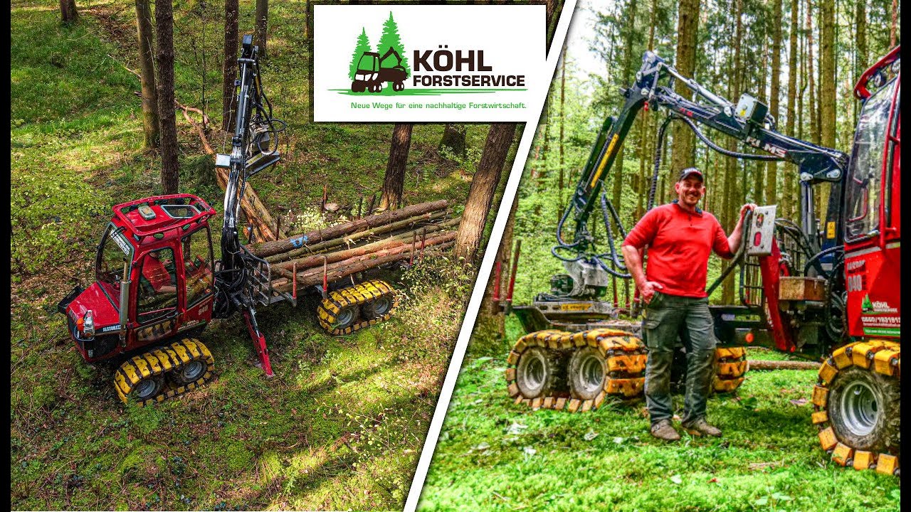 Forstservice Köhl | Neue Wege in der Forstwirtschaft | Alstor 840 8x8 Forwarder | Consti Clips