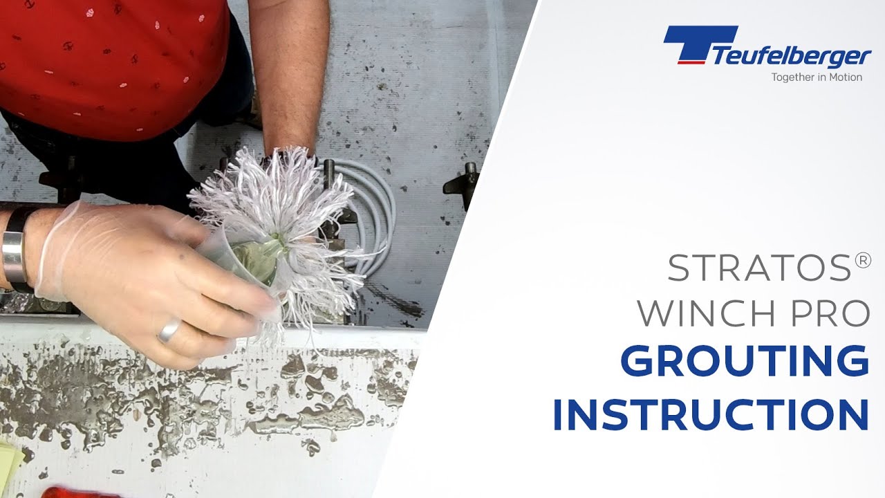 Grouting instruction STRATOS® Winch Pro