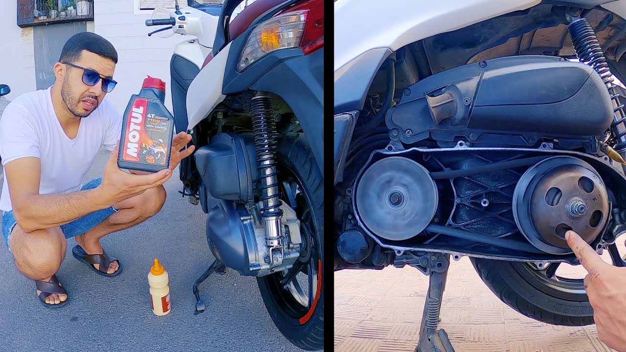 لومبغياج / Honda Sh 300i embrayage /هذا هو لعبار ديال زيت لي خاصو إدار / Boite de Transmission Final